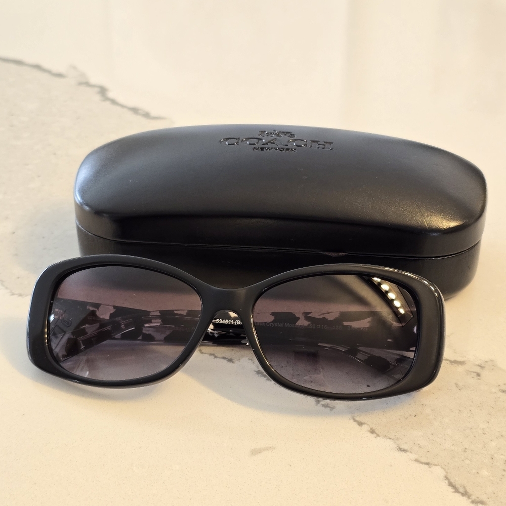 Coach Black and Gray Sunglasses Excellent Condition